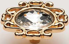 Мебельная ручка-кнопка с камнем TL 8.28012-TL 8.28013